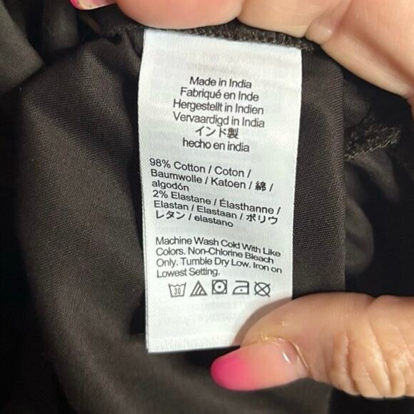 Madewell Dark Brown Cotton Sateen Shirt Dress XXS NWT Work to Weekend - Picture 9 of 9